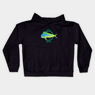 Reefhorse Mahi Mahi Green Ring Kids Hoodie